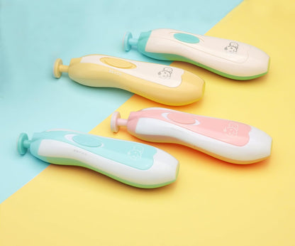 Royal Angels Rechargeable Baby Nail Clippers 20 in 1, Safe Electric Nail Trimmer, Baby Nail Kit, Additional Replacements, Newborn Toddler Toes and Fingernails, Trim and Polish (Rechargeable, Snow)