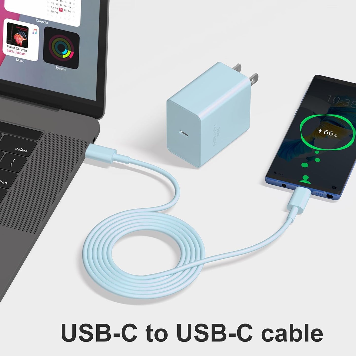 45W Super Fast Charger Type C, 2-Pack 45W USB C Charging Block with 10ft USB C to Type C Cables for Samsung Galaxy S25 S24+/UltraS23/S22/S21/S20/Note10/20 iPhone 16/15 Pro,Pro Max