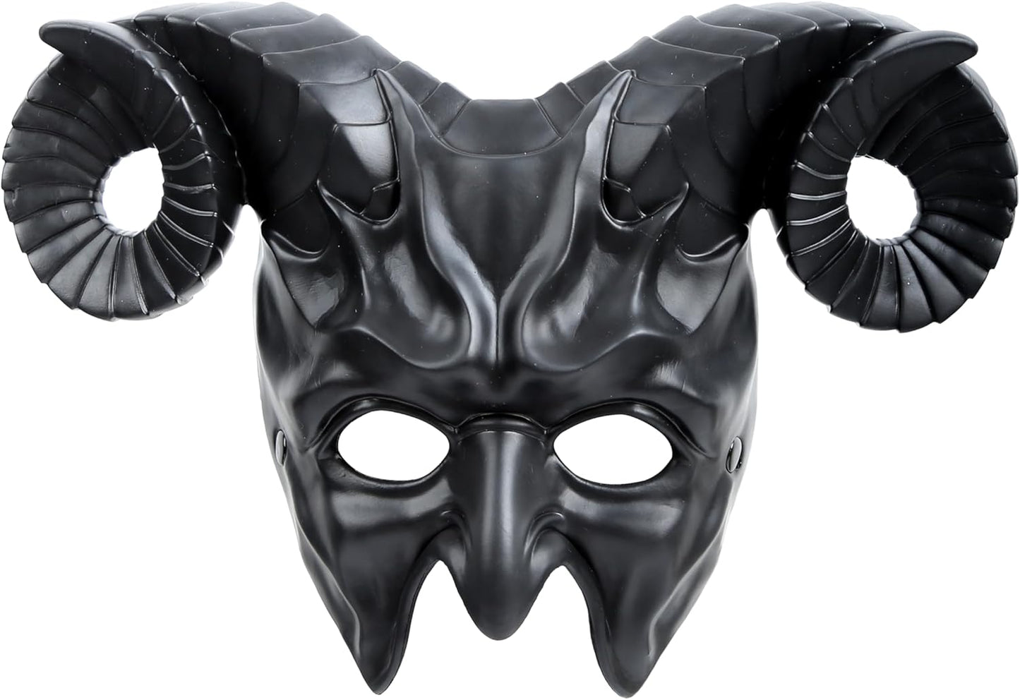 MCJC Devil Goat Horned Mask, Halloween Cosplay Props, Adult Half Face Masquerade Mask, 4 Colors