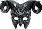 MCJC Devil Goat Horned Mask, Halloween Cosplay Props, Adult Half Face Masquerade Mask, 4 Colors