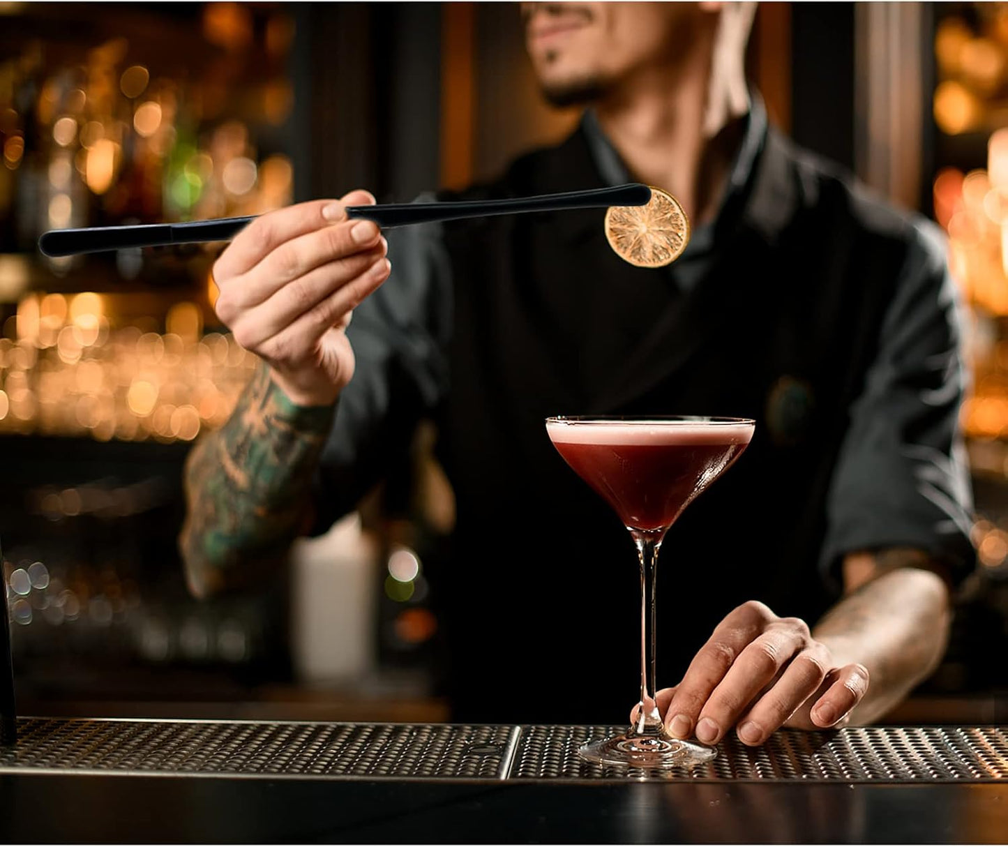 Rivoean 2 Pcs 12-Inch Fine Tweezer Tongs,Extra-Long Stainless Steel Tweezers Tongs