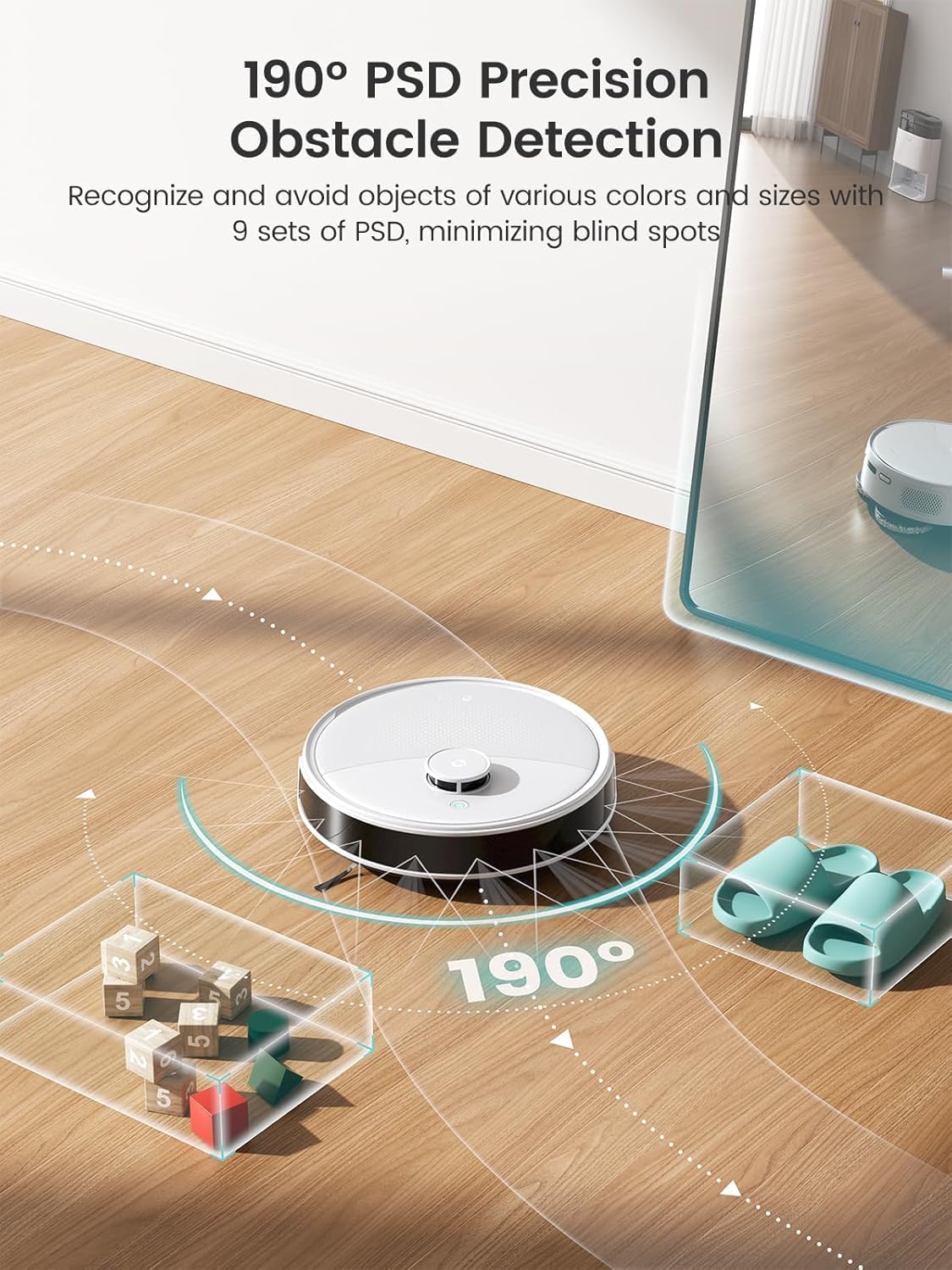 Lefant Robot Vacuum, M3 Robot Vacuum and Mop, 12000Pa Suction, Anti-Tangle Brushes, Dual Spinning Mop, Auto Mop Washing, Cool Drying, Self-Emptying, Self-Cleaning, All-in-One Dock, for Pet Hair Dust