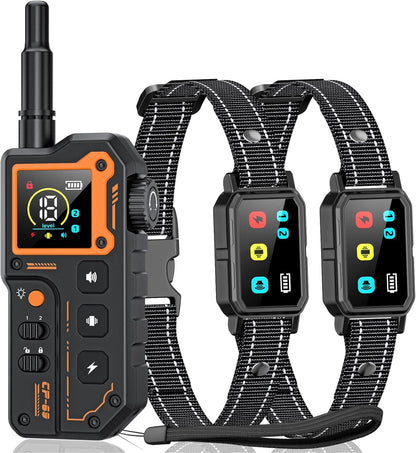 2 Dogs Shock Collar with Remote- 3300ft Range Dog Training Collar for Small Medium Large Breed, 3 Modes (Beep, Vibration, Safe Shock), Rechargeable IPX7 Waterproof E-Collar for Dogs