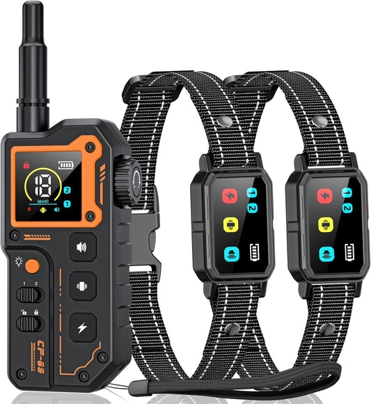 2 Dogs Shock Collar with Remote- 3300ft Range Dog Training Collar for Small Medium Large Breed, 3 Modes (Beep, Vibration, Safe Shock), Rechargeable IPX7 Waterproof E-Collar for Dogs