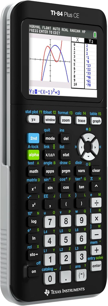 TI-84 Plus CE Graphing Calculator, Black