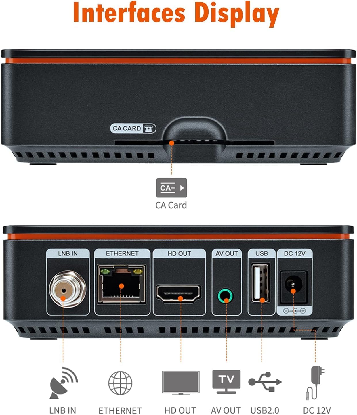 V9 Prime Digital Satellite Receiver H.265 FTA Free to Air DVB-S/S2/S2X 10bit HEVC Built-in 2.4G WiFi Support CA Card, Biss Auto Roll