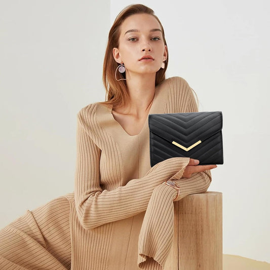 KKXIU Women Formal Vegan Leather Evening Envelope Clutch Purses and Handbags for Party Wedding Prom Bridal - PuriLite
