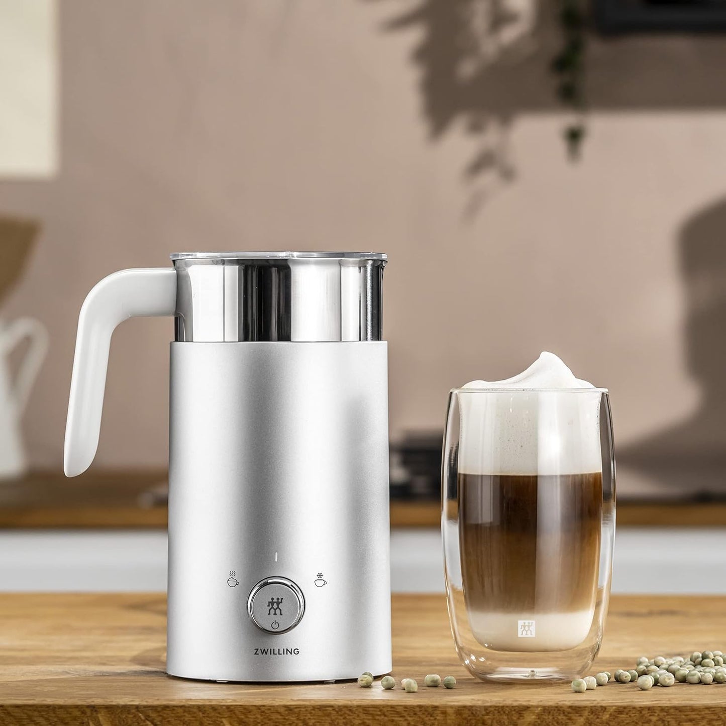 ZWILLING Enfinigy Electric Barista Non-Slip Milk Frother and Warmer, Black- Milk Steamer for Latte, Cappuccino, Macchiato