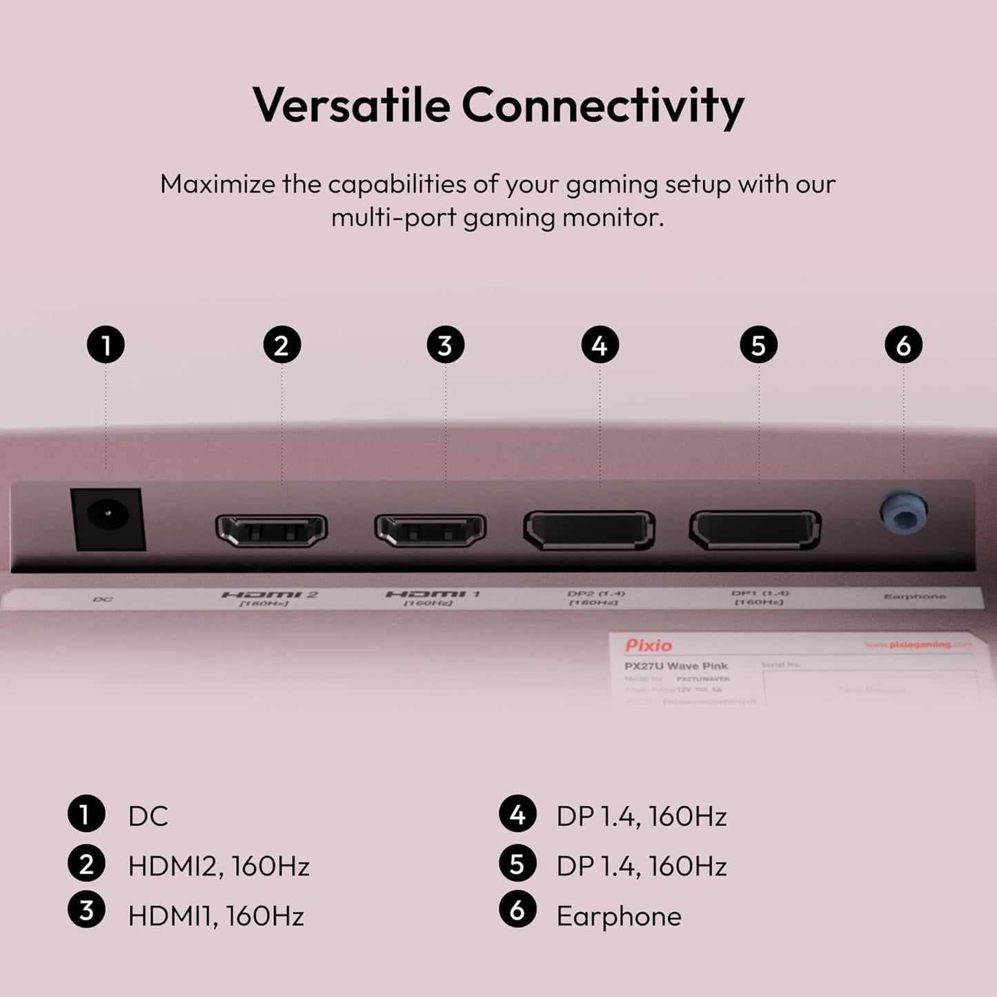 Pixio PX248 Wave 24 inch 200Hz Refresh Rate FHD 1080p Resolution Fast IPS Panel 1ms GTG Response Time Adaptive Sync Gaming Monitor with Adaptive Sync