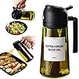 Purilite Select 470ml Glass Oil Sprayer &amp; Dispenser Bottle – 2-in-1 Flip Top