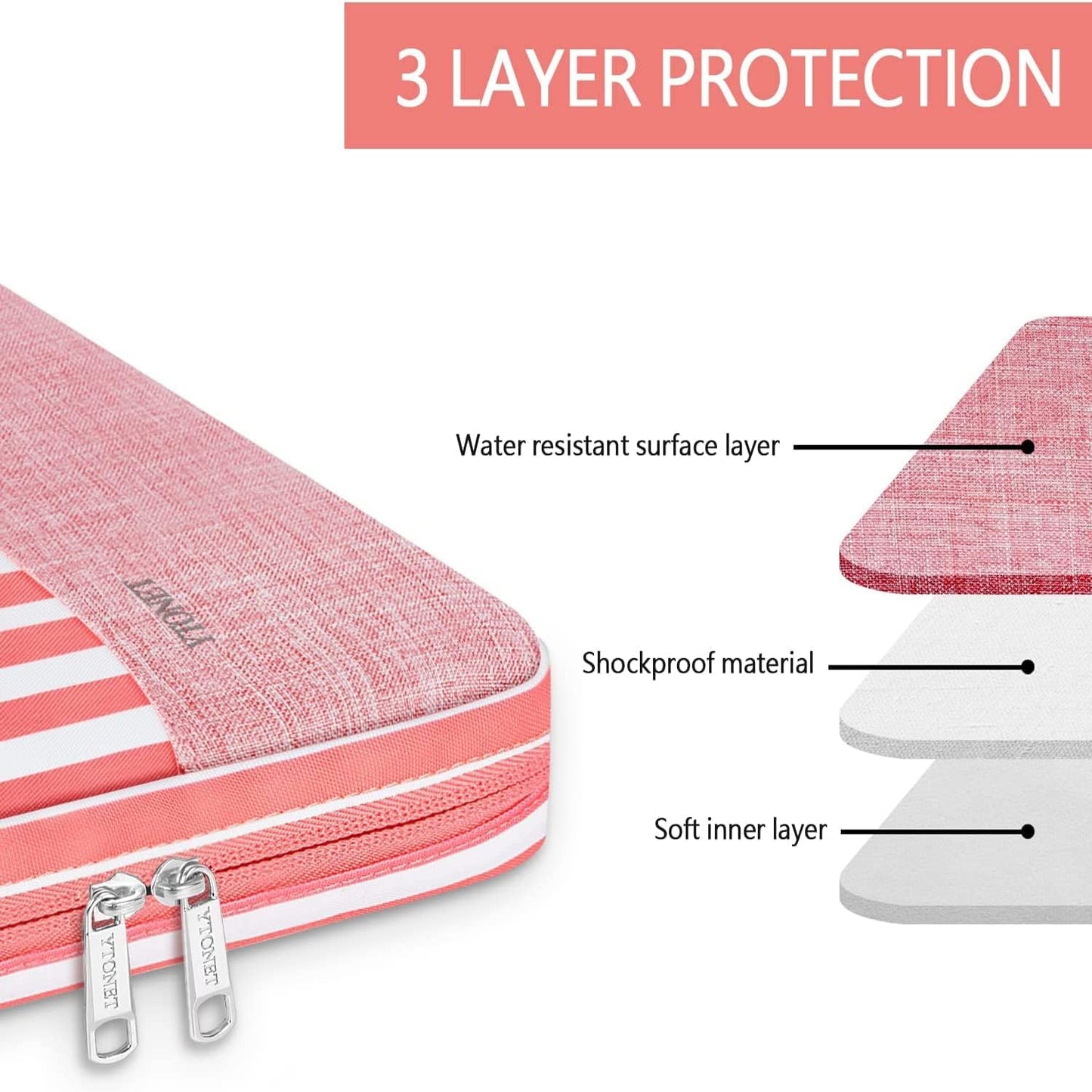 Ytonet Laptop Sleeve, 15.6 inch TSA Laptop Bag Laptop Case Water Resistant Computer Carrying Bag Compatible for Lenovo, HP, Dell, Asus Notebook, Gifts for Men Women, Grey