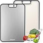 Titanium Cutting Board for Kitchen, Cutting Board Double Sided Food Grade, Pure Titanium and Wheat Straw PP, Easy to Clean Large Size 16”×10”