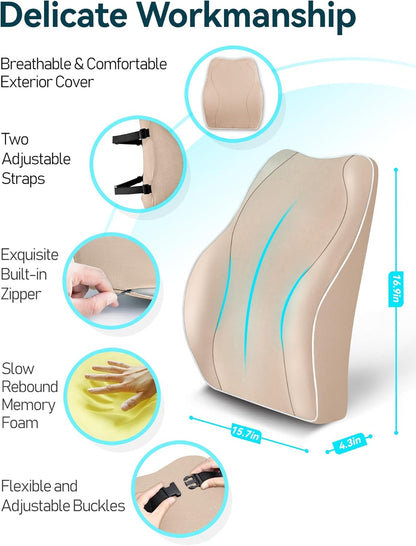 Purilite Select Ergonomic Lumbar Support Cushion