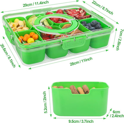 Purilite Select Clear Compartmentalized Snack Box