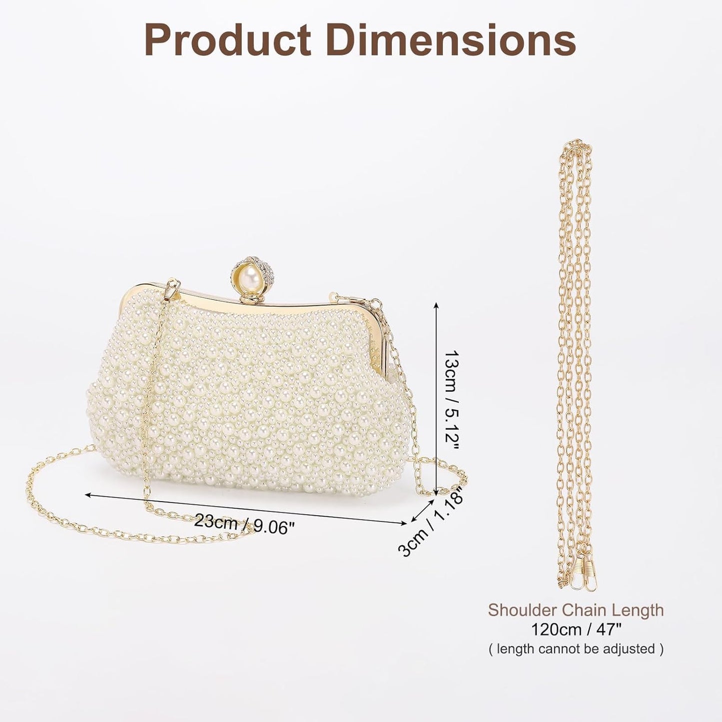 DTGN Clutch Purse Evening Clutch Bag Handbag Cross Body Bag for Women Formal Wedding Club Party