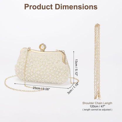 DTGN Clutch Purse Evening Clutch Bag Handbag Cross Body Bag for Women Formal Wedding Club Party
