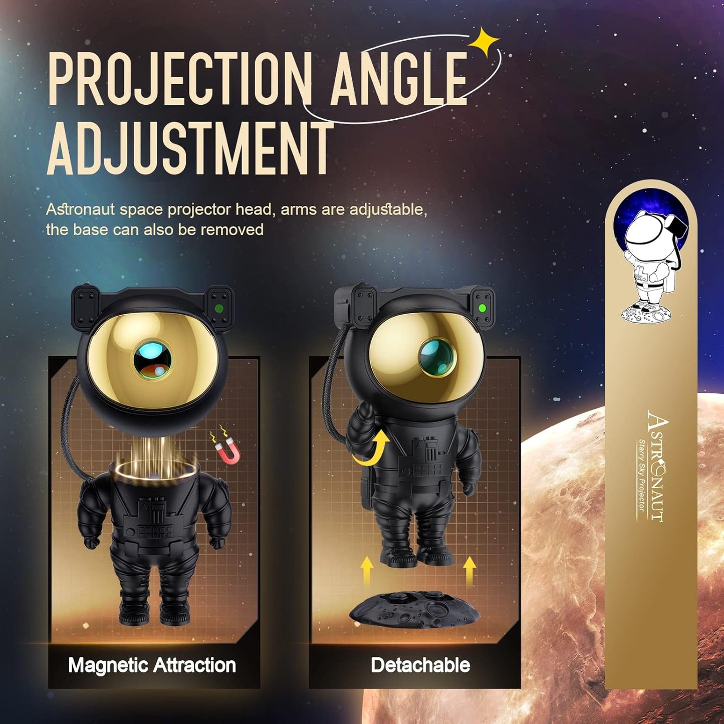 Purilite Select Astronaut Galaxy Star Projector