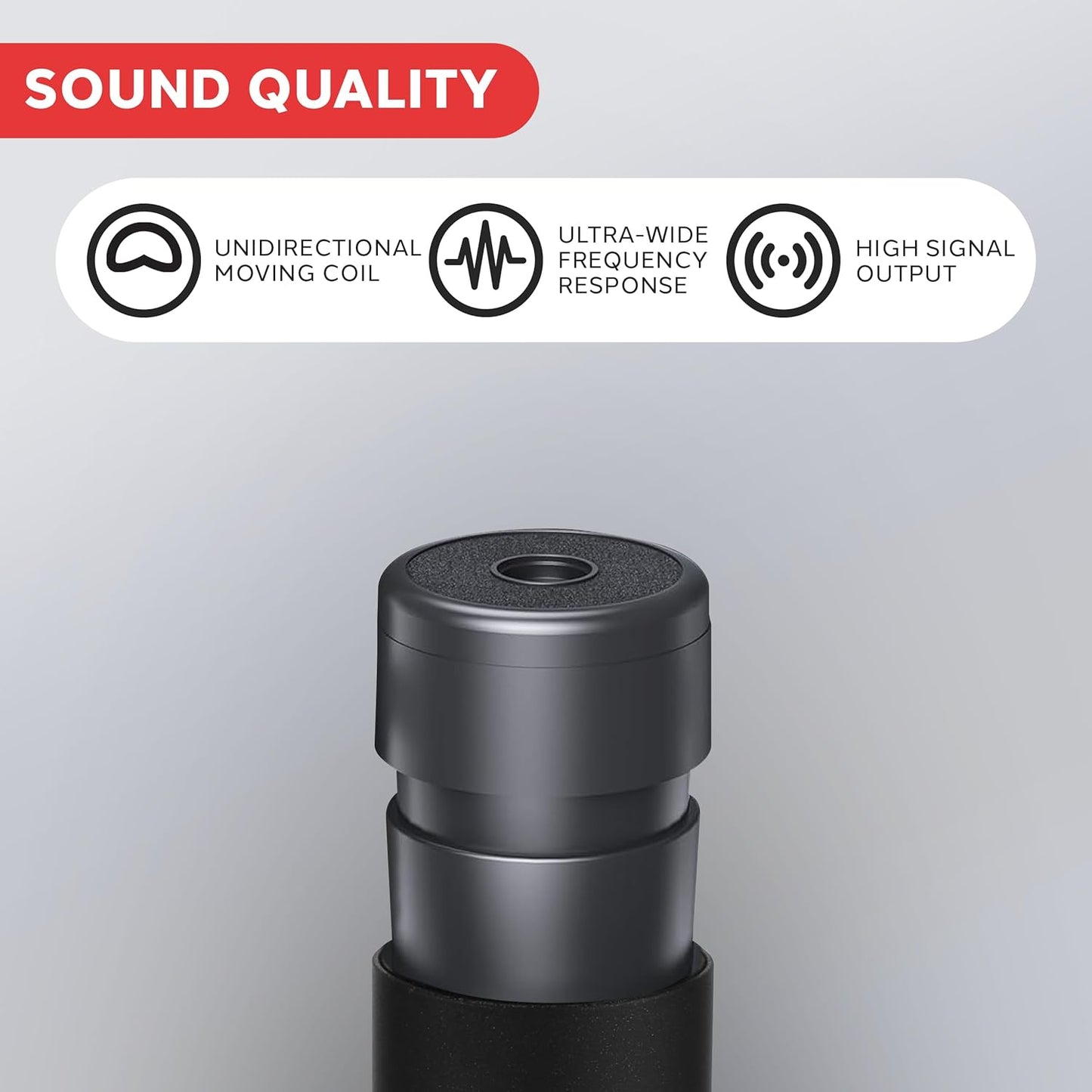 Pyle Professional Dynamic Vocal Microphone - Moving Coil Dynamic Cardioid Unidirectional Handheld Microphone with ON/OFF Switch Includes 15ft XLR Audio Cable to 1/4'' Audio Connection - PDMIC59