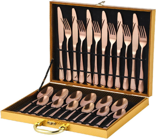 Purilite Select 24-Piece Silverware Set – Mirror Polished
