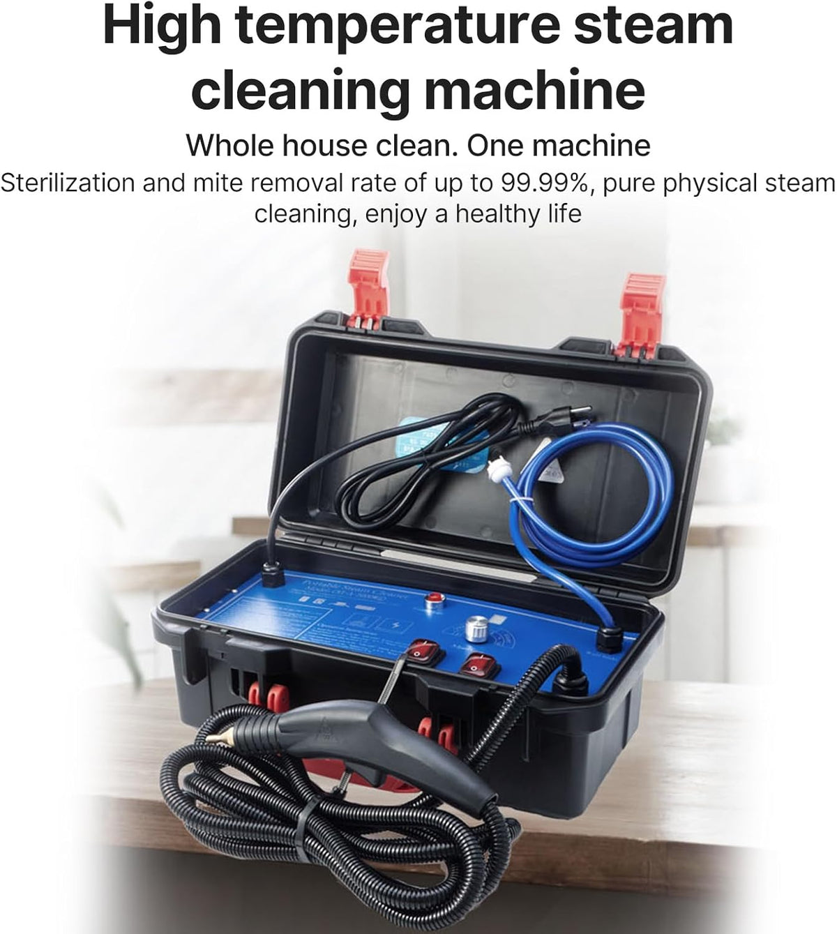 1700W High Pressure Steam Cleaner, Handheld Tankless Steamer