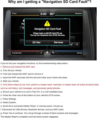 2024 Latest Version Navigation sd Card Fits Ford/Lincoln Newest GPS Card Updated A15 Canada Maps-GM5T-19H449-AJ
