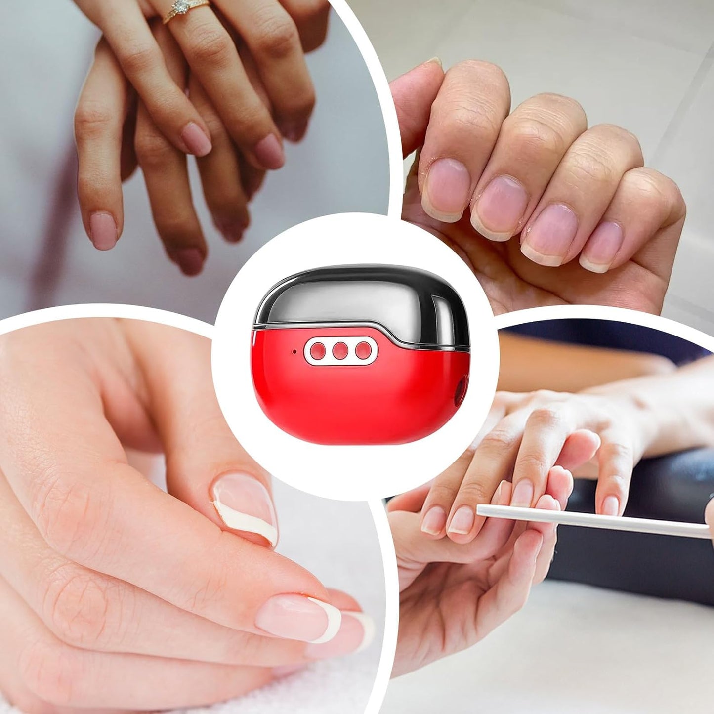 Electric Nail Clippers - 4-In-1 Automatic Electric Naisl Clipper | Usb Rechargeable Trimmer | Adjustable Automatic Nail Clippers | Trimming Polishing Fingernail & Toenail Tool For Women, Men