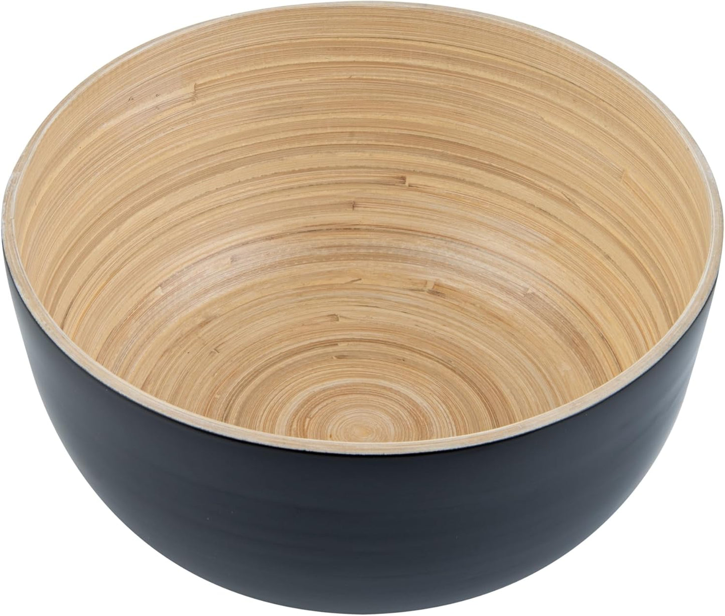 Restaurantware-Bambuddha 51 Ounce Extra Large Salad Bowl, 1 Heavy-Duty Round Salad Bowl - Sustainable, Reusable, Blue Bamboo Serving Dish, for Serving Salads, Fruits, and Appetizers