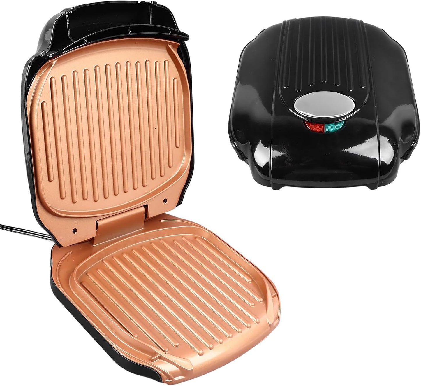 KIMISS 1200W NoNStick Electric Indoor Grill - Versatile Cooking Appliance for Steak, Burgers, and More - Compact Design for Easy Storage - Quick CleaNUp with WipEClean Surface