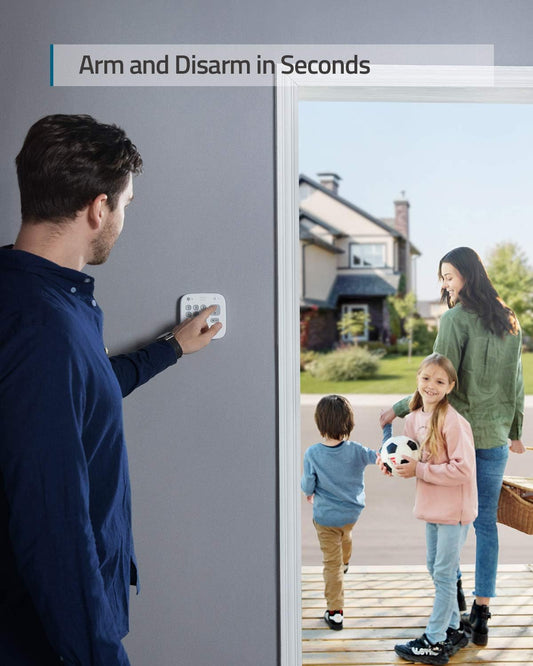 eufy Security 5-Piece Home Alarm Kit, Home Security System, Keypad, Motion Sensor, 2 Entry Sensors, Home Alarm System, Control from The App, Links with eufyCam - PuriLite