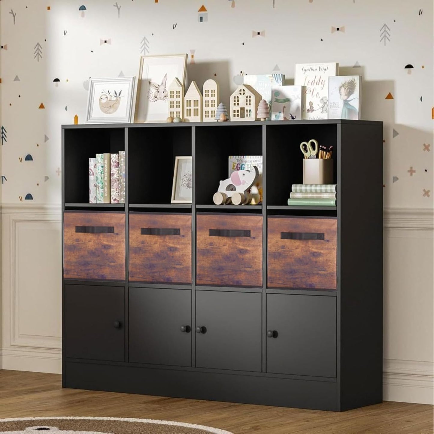 ShellKingdom Storage Bins, Foldable Fabric Storage Cubes And Cloth Organizer Drawer For Closet And Toys, 6 Pack (Lavender+Light Blue+Pink)