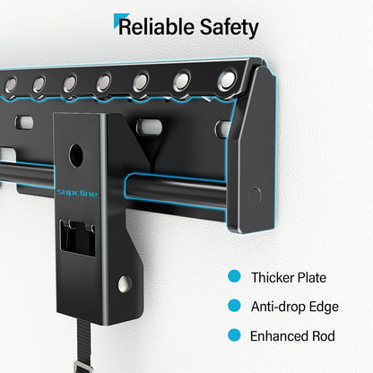 Supcline TV Wall Mount for 26-65 Inch TV up to 154 lbs, Studless Wall Mount TV Bracket with Max VESA 400x400mm, Low Profile Drywall TV Mount, Easy Install No Stud TV Mount