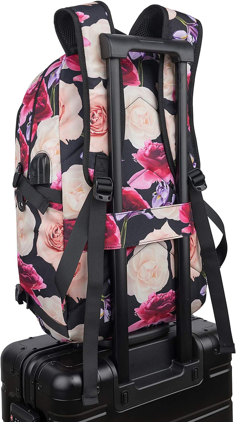 Tzowla Laptop Travel Slim School Backpack Water Resistant Anti-Theft Bag with USB Charging Port and Lock 15.6 Inch Computer Business Backpacks for Men Women College Student Gift,Bookbag Casual Daypack