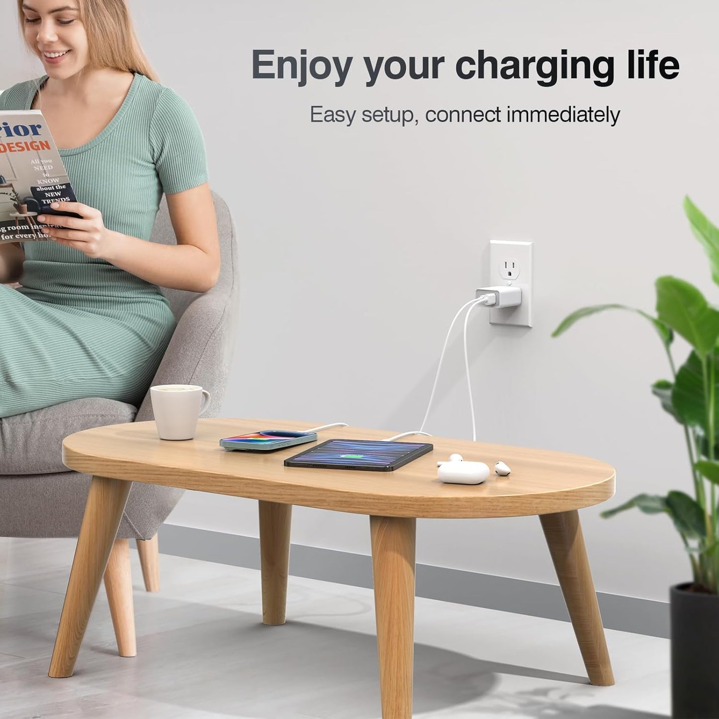USB C Wall Charger Block 20W, 2-Pack Dual Port PD Power Delivery Fast Type C Charging Block Plug Compatible with iPhone 11/12/13/14/15/16/Pro Max, XS/XR/X Pro Samsung Galaxy