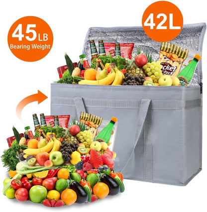 Purilite Select™ Insulated Food Delivery Bag – Extra Large Thermal Carrier for Hot &amp; Cold Food Transport