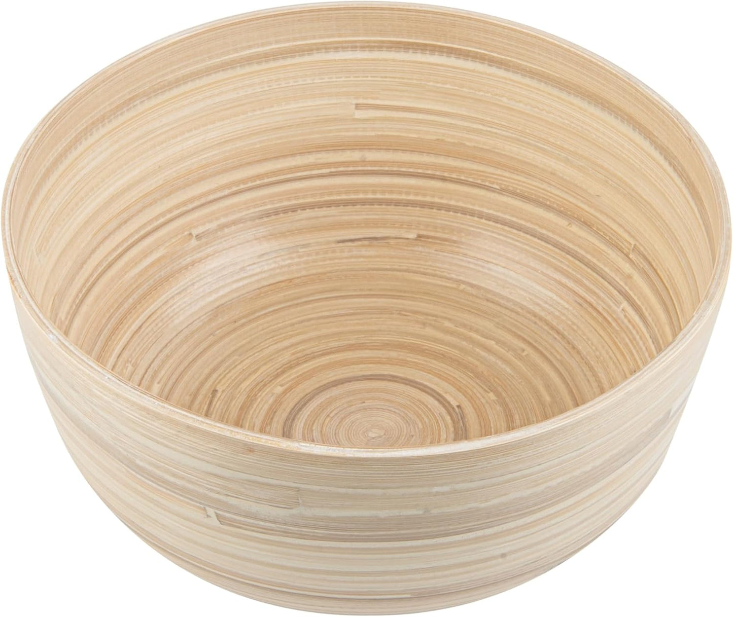 Restaurantware-Bambuddha 51 Ounce Extra Large Salad Bowl, 1 Heavy-Duty Round Salad Bowl - Sustainable, Reusable, Blue Bamboo Serving Dish, for Serving Salads, Fruits, and Appetizers