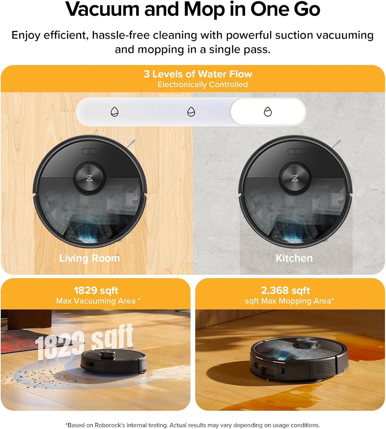 roborock Q7 M5+ Robot Vacuum and Mop, Upgraded from Q5 Max+, 7 Weeks Self-Emptying, 10000Pa Suction, Dual Anti-Tangle System, for Pet Hair & Carpet, PreciSense LiDAR Navigation, App Control, Black