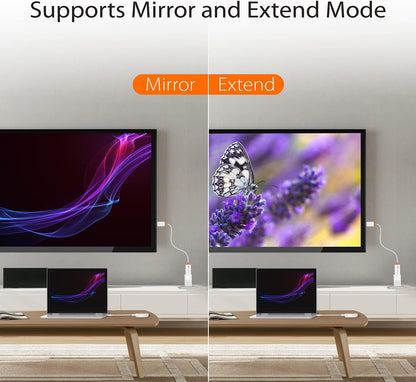 j5create ScreenCast USB-C to HDMI Wireless Display Transmitter and Receiver, Supports 1080p, Compatible with MacBook, iPad Pro, ChromeOS, USB-C Laptops and Android (JVAW62)