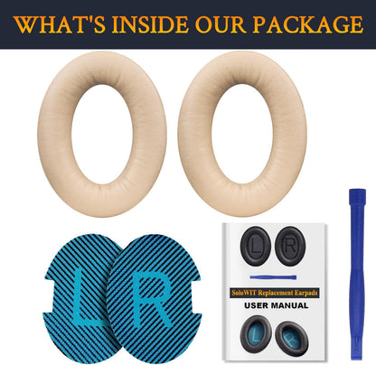 SoloWIT Earpads Cushions for Bose Headphones, Replacement Ear Pads for Bose QuietComfort 15 QC15 QC25 QC2 QC35/Ae2 Ae2i Ae2w/SoundTrue & SoundLink Around-Ear Series - QC25 PL Black&Blue