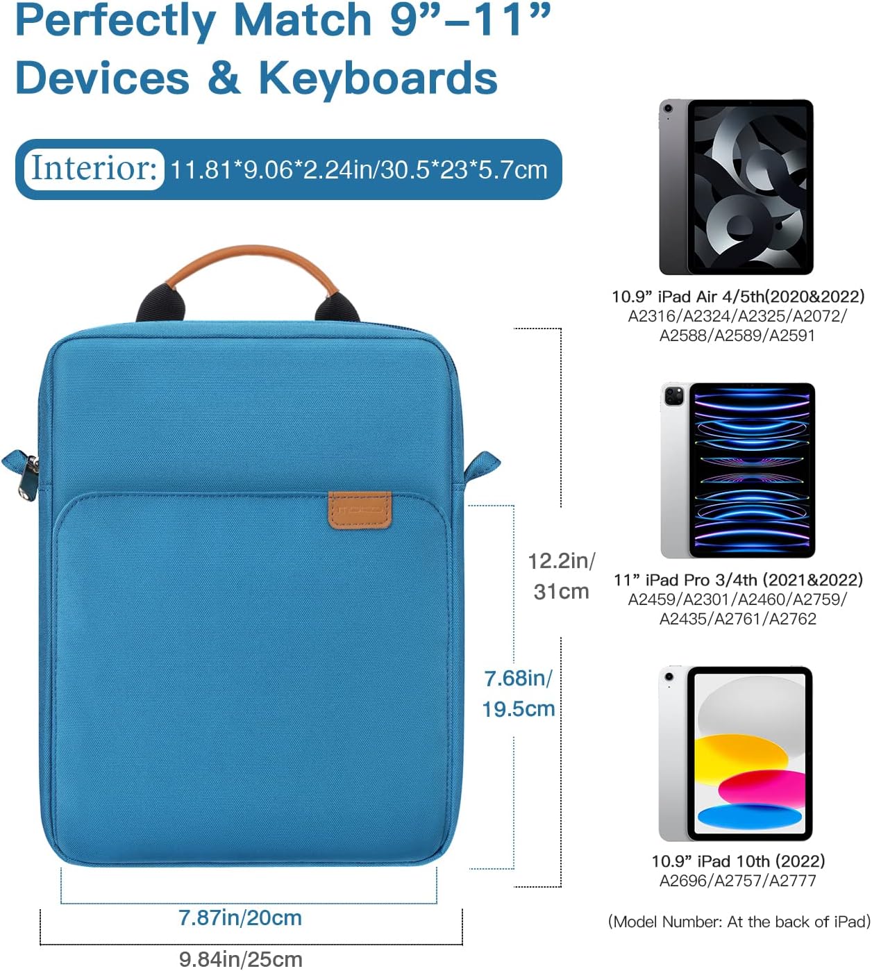 MoKo 13.3-14 Inch Laptop Sleeve Bag Fits MacBook Pro M3/M2 14" 2023, MacBook Pro 13" M2, New MacBook Air 13.6" M3/M2 2024/2022,Tab S8 Ultra 14.6",Handle Carrying Case with Shoulder Strap, Black & Gray - PuriLite