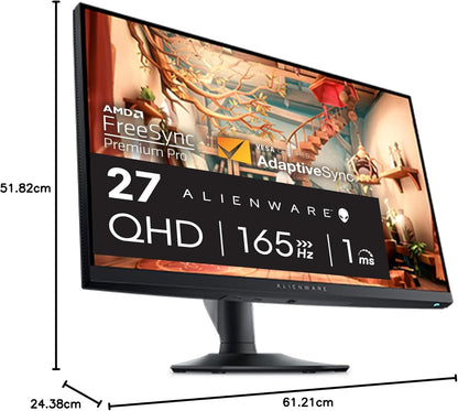 Alienware 25 Gaming Monitor AW2523HF 24.5" IPS LED Full HD (1920 × 1080) 360Hz Display - AMD FreeSync - VESA - Monitor (USB, HDMI) Height/Tilt/Swivel/Pivot Adjustability - Dark Side of The Moon