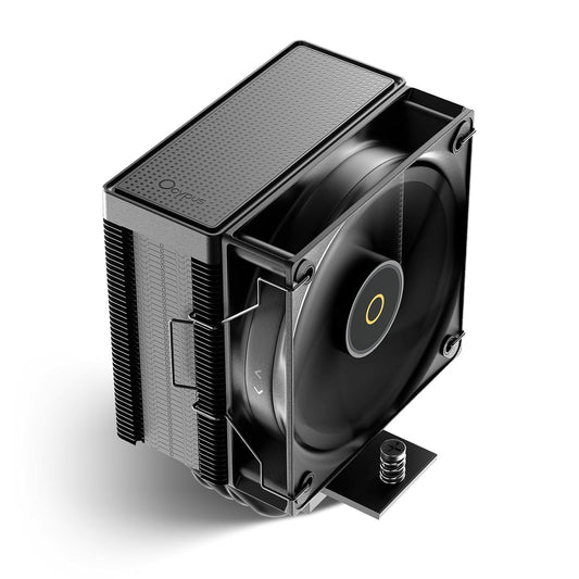 Gamma A40 ARGB BK CPU Cooler,100mm PWM Fan,133mm Height Single Tower Computer Compact CPU Air Cooler,4 Copper Direct Contact Heat Pipes,for Intel LGA 115X/1200/1700/1851 &AMD AM4/AM5