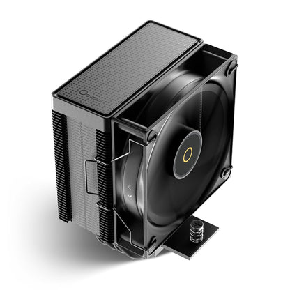 Gamma A40 ARGB WH CPU Cooler,100mm PWM Fan,133mm Height Single Tower Computer CPU Air Cooler,4 Copper Heat Pipes,ARGB Function,Fancy Top Cover,for Intel LGA 115X/1200/1700/1851&AMD AM4/AM5
