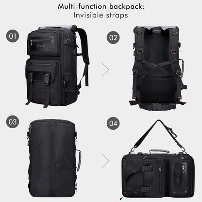 WITZMAN Carry On Travel Backpack for Men Duffle Bags Fit for 17 Inch Laptop Airline Approved Laptop Backpack