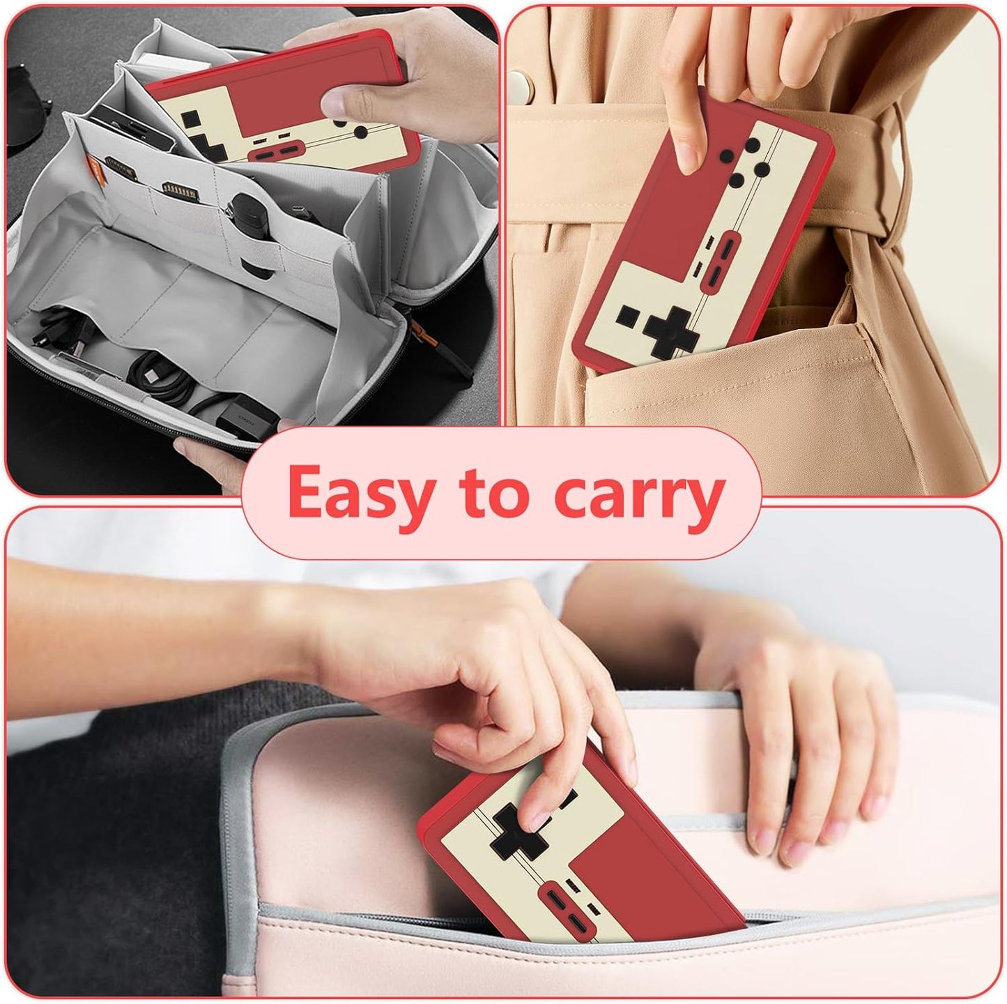 GeeRic 24 Slot Game Card Storage Case Compatible with Switch, Portable Game Card Storage Cartridge with Switch, Games Cartridges & Slot