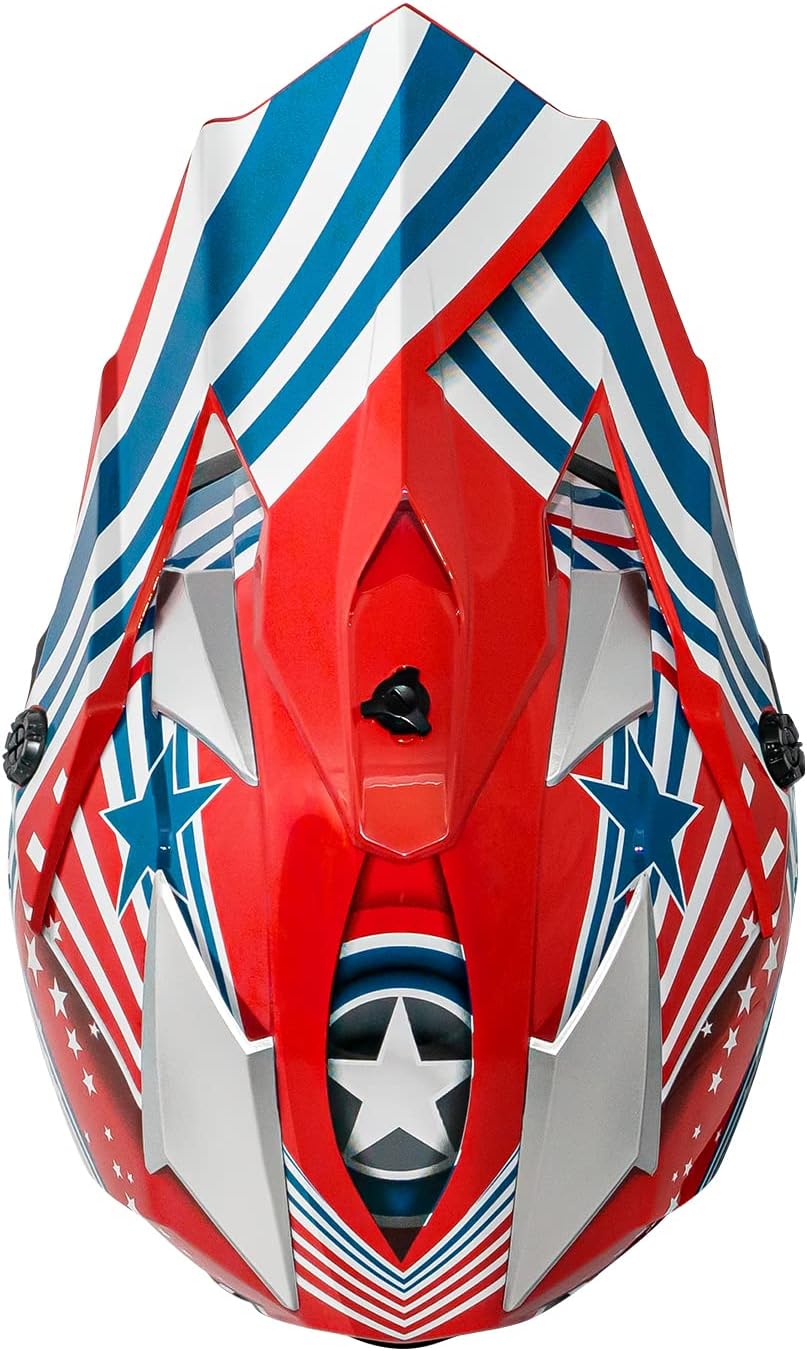 VCAN VX38 Adults ATV Motorcross Offroad Dirt Bike Motorcycle Downhill Helmet with Goggle DOT Approved