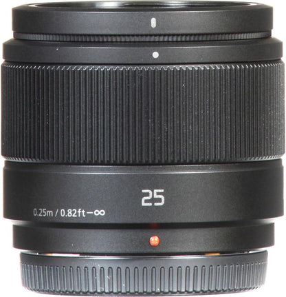 Panasonic HH025 LUMIX G Lens, 25mm, F1.7 ASPH, Mirrorless Micro Four Thirds, Black