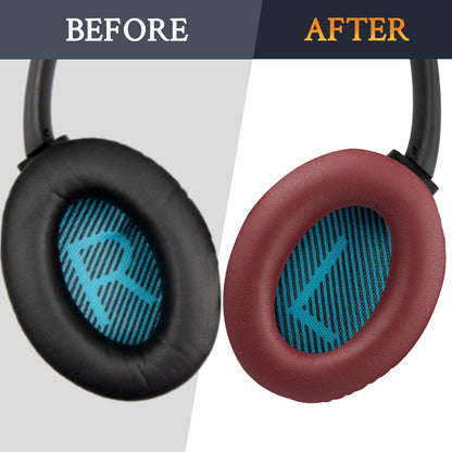 SoloWIT Earpads Cushions for Bose Headphones, Replacement Ear Pads for Bose QuietComfort 15 QC15 QC25 QC2 QC35/Ae2 Ae2i Ae2w/SoundTrue & SoundLink Around-Ear Series - QC25 PL Black&Blue