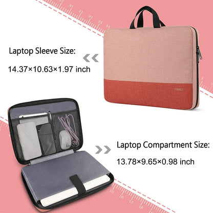 Ytonet Laptop Sleeve, 15.6 inch TSA Laptop Bag Laptop Case Water Resistant Computer Carrying Bag Compatible for Lenovo, HP, Dell, Asus Notebook, Gifts for Men Women, Grey