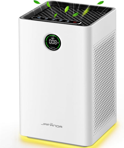 Jafända Air Purifiers for Home Large Room,Smart WiFi and Alexa Control, H13 True HEPA Filter Air Cleaner with Activated Carbon,22db, 1190 sq.ft, Remove Dust Pollen Smoke Odors