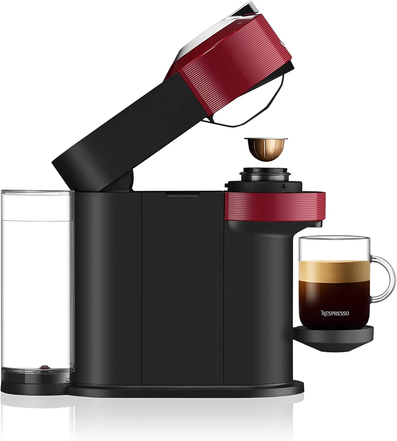 Nespresso Vertuo Next Coffee and Espresso Machine by Breville with Aeroccino Milk Frother - Light Grey